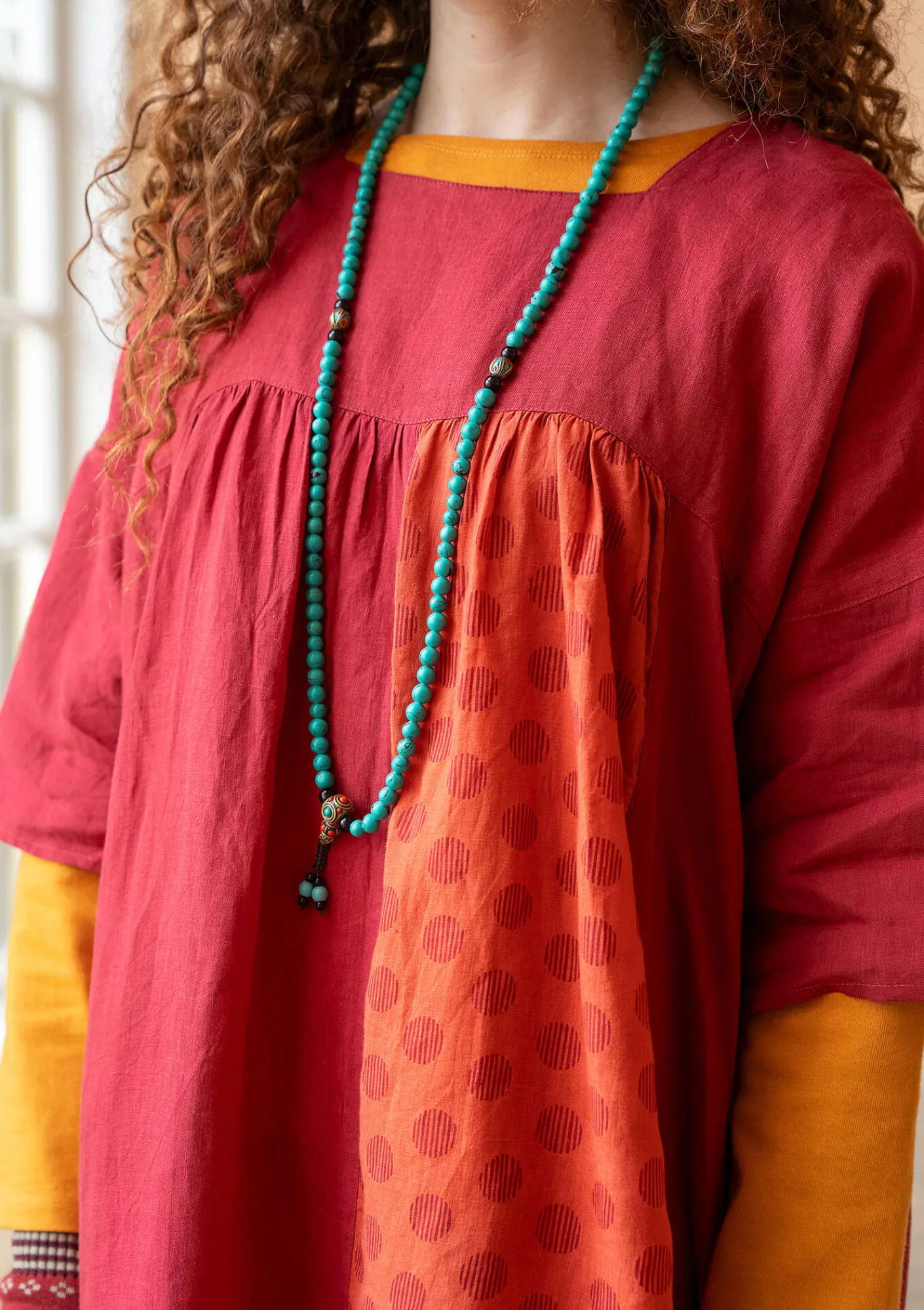 Gudrun Sjödén Tuniken>Tunika „Sonata“ aus Leinen Rosenholz