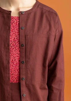 Gudrun Sjödén Pullover & Shirts>Twillbluse aus Bio-Baumwolle Rotebete