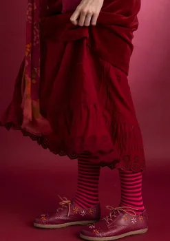 Gudrun Sjödén Röcke>Unterrock aus Bio-Baumwollgewebe Granatapfel