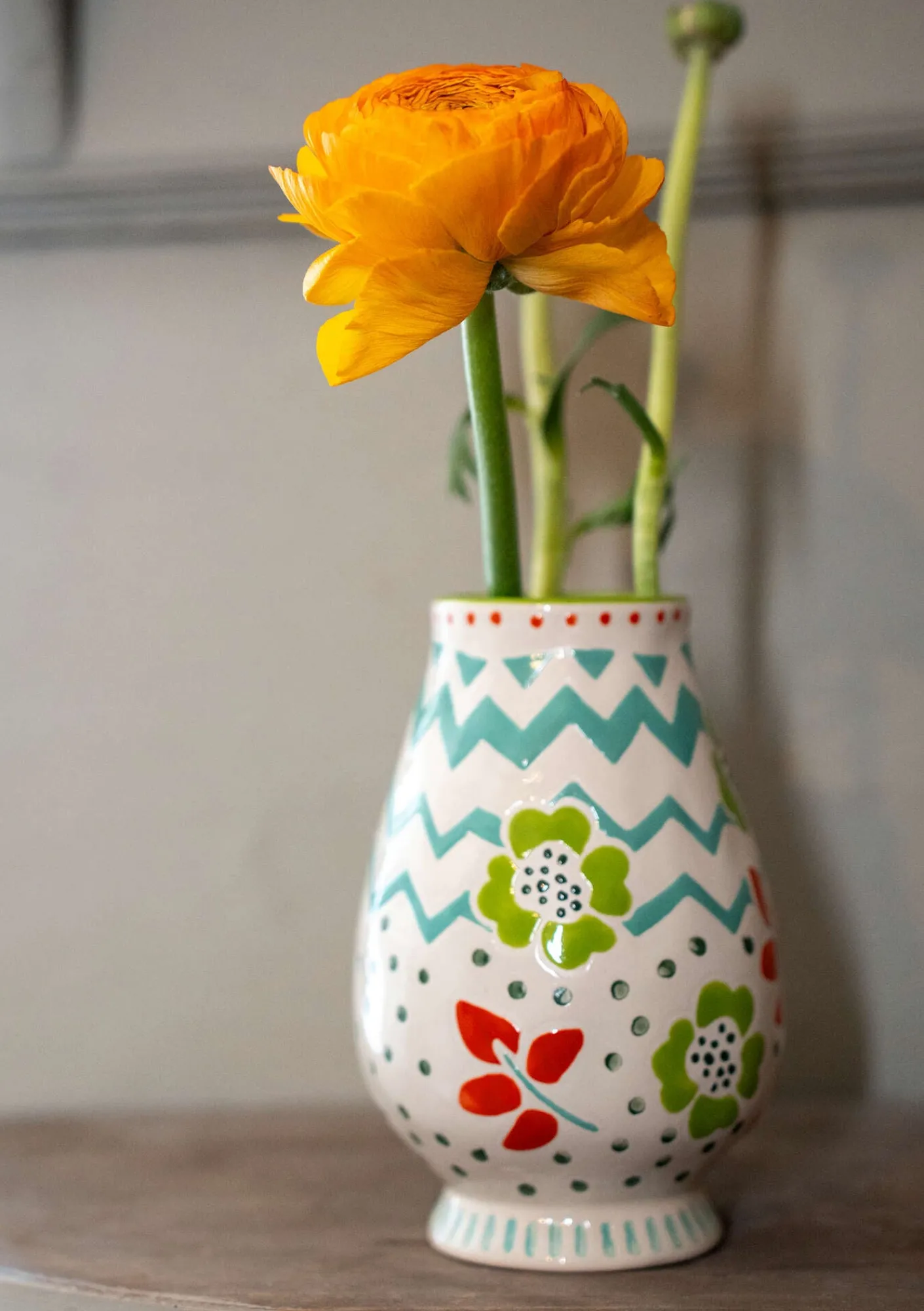 Gudrun Sjödén Geschirr|Dekoration & Accessoires>Vase „Wild rose“ aus Keramik Ungebleicht