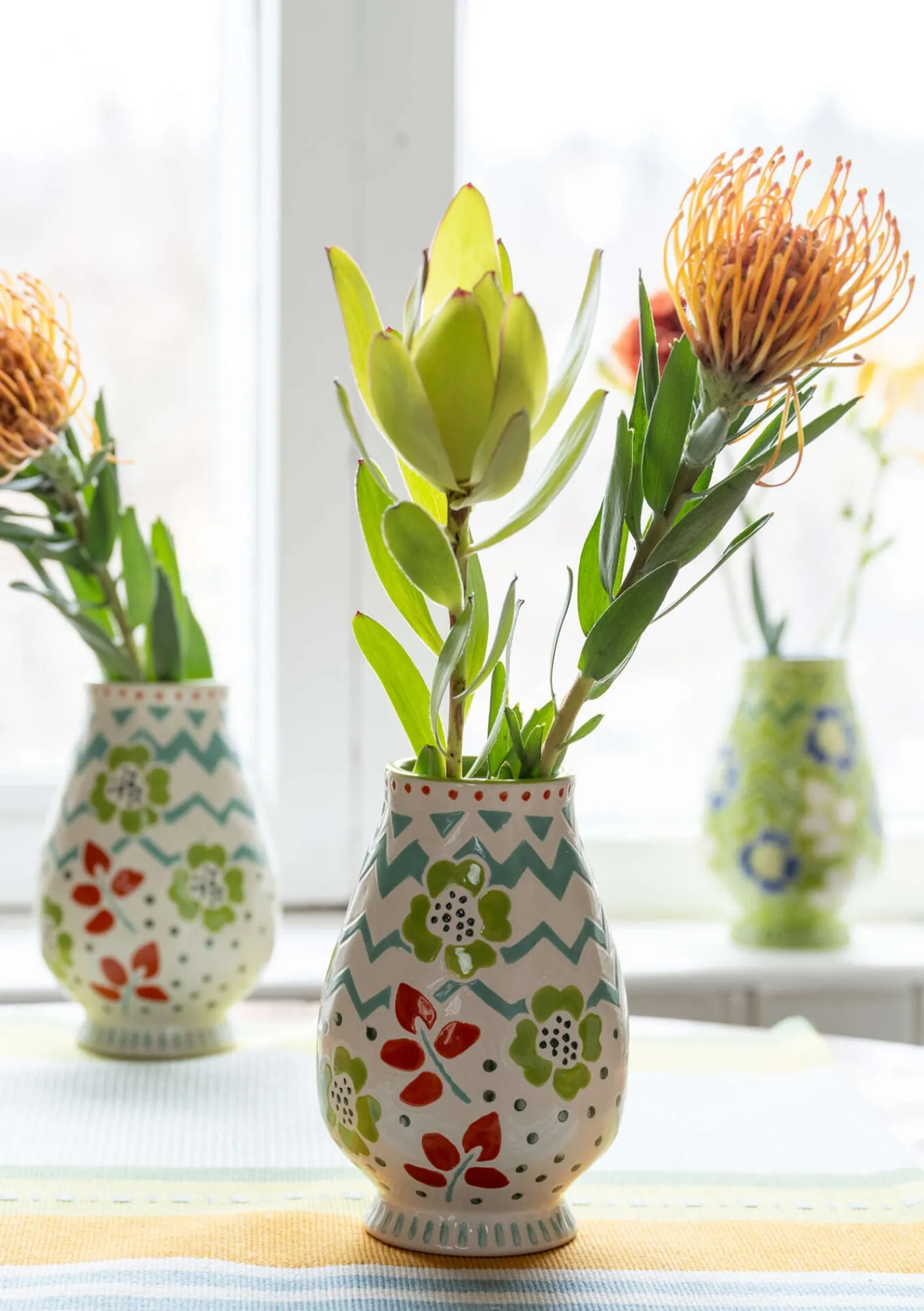 Gudrun Sjödén Geschirr|Dekoration & Accessoires>Vase „Wild rose“ aus Keramik Ungebleicht