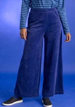 Gudrun Sjödén Hosen>Velourshose aus Bio-Baumwolle/Recycling-Polyester Veilchen