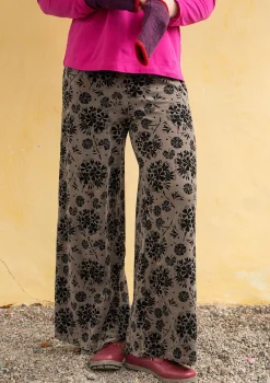 Gudrun Sjödén Hosen>Velourshose „Selma“ aus Bio-Baumwolle/Recycling-Polyester Kartoffel