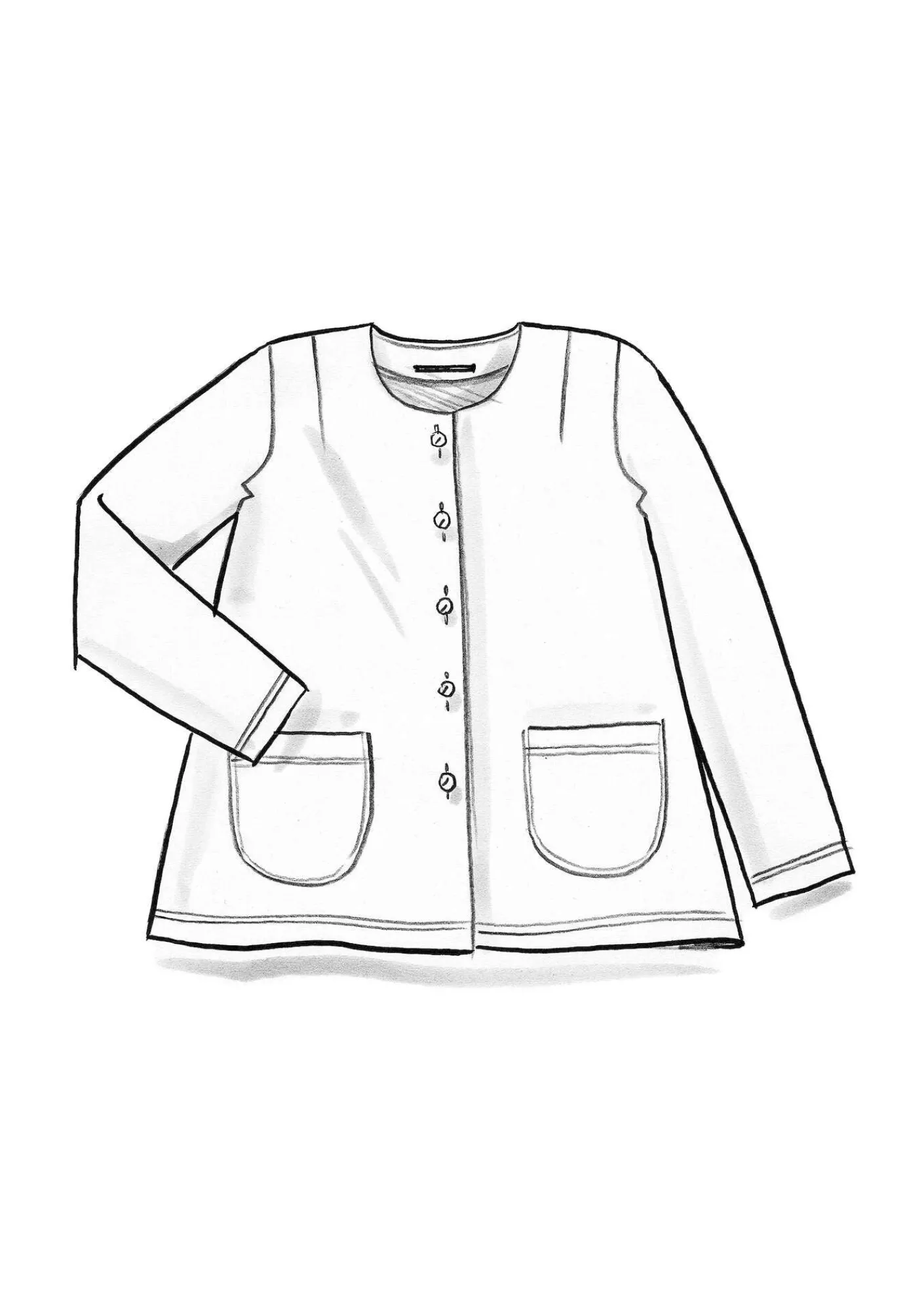 Gudrun Sjödén Strickjacken|Pullover & Shirts>Veloursjacke aus Bio-Baumwolle/Recycling-Polyester Veilchen