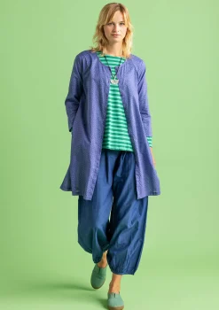 Gudrun Sjödén Tuniken>Webtunika „Monika“ aus Bio-Baumwolle Blauglöckchen