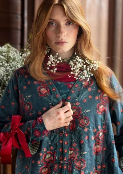 Gudrun Sjödén Jacken & Mäntel>Wendejacke „Asta“ aus Bio-Baumwolle Indigogrün