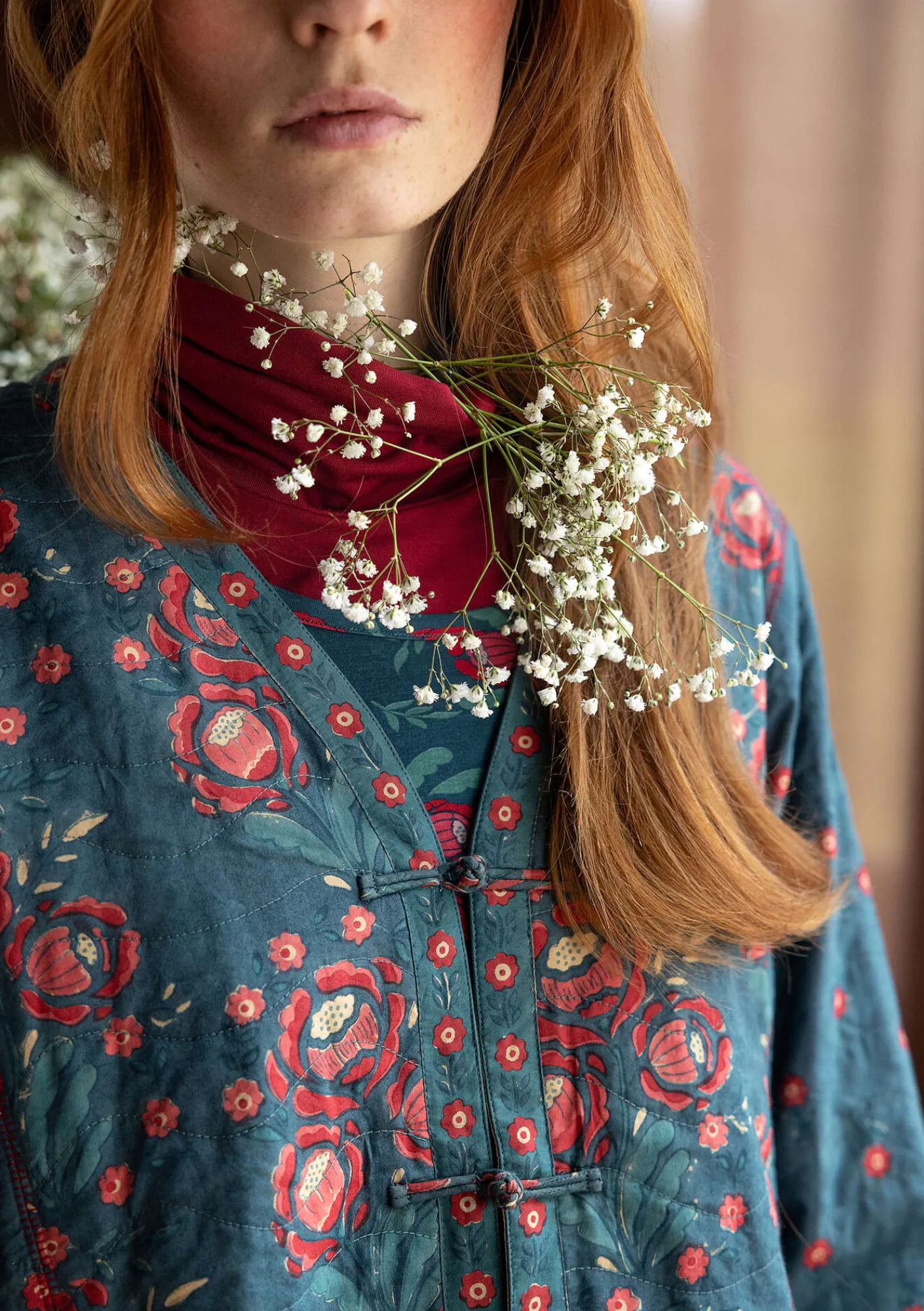 Gudrun Sjödén Jacken & Mäntel>Wendejacke „Asta“ aus Bio-Baumwolle Indigogrün