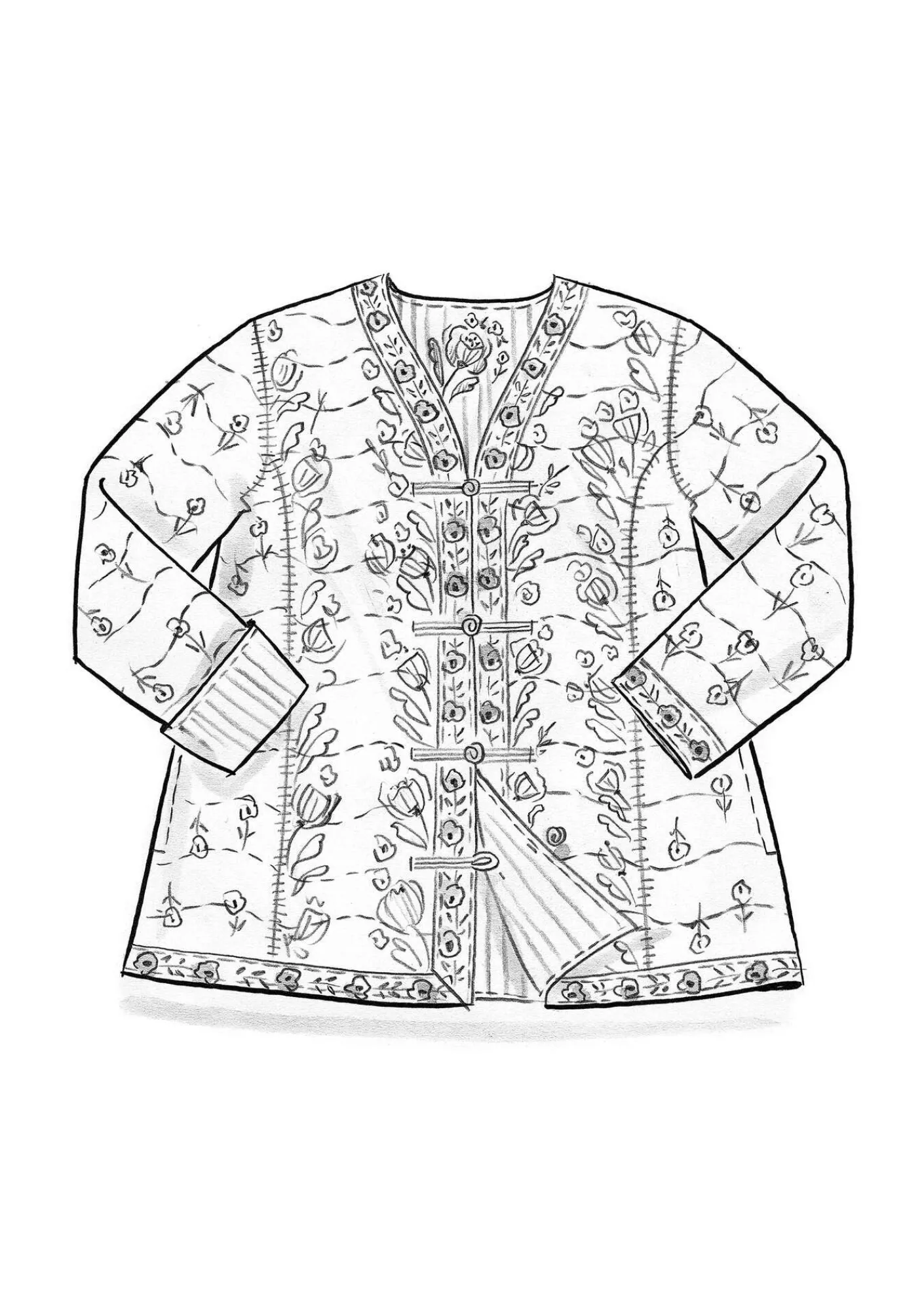 Gudrun Sjödén Jacken & Mäntel>Wendejacke „Asta“ aus Bio-Baumwolle Indigogrün