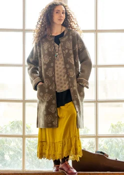 Gudrun Sjödén Jacken & Mäntel>Wendemantel „Aria“ aus gefilztem Wollstrick Lehm