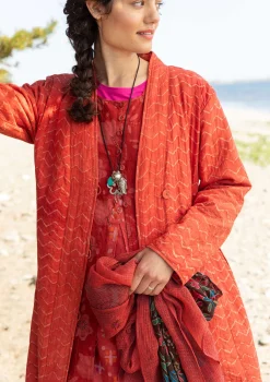 Gudrun Sjödén Jacken & Mäntel>Wendemantel „Kavita“ aus Bio-Baumwolle Henna