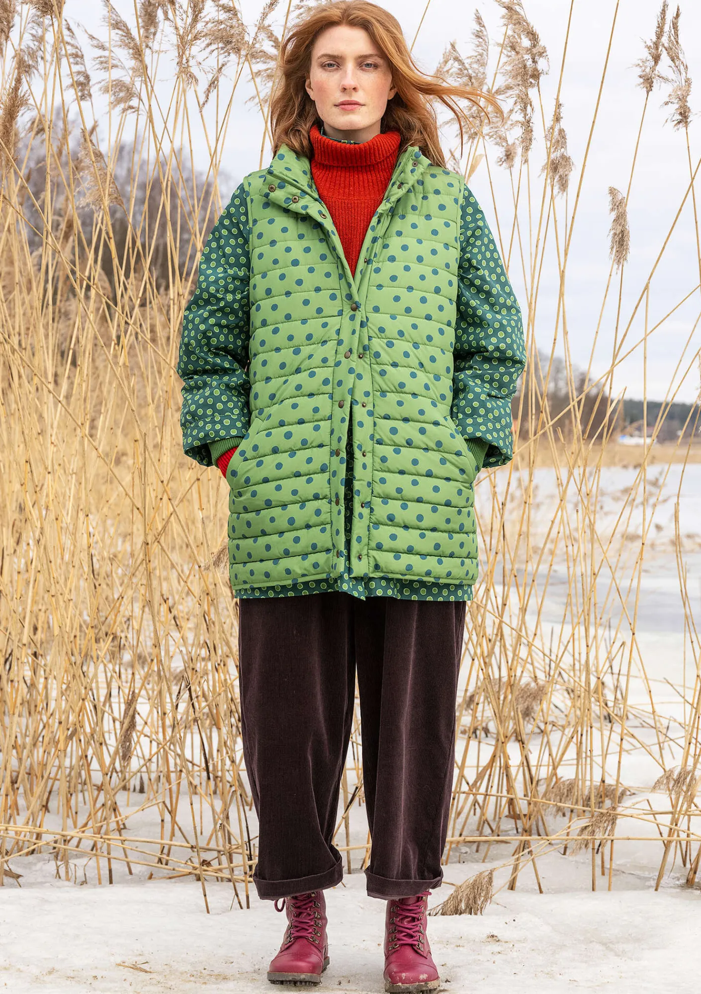 Gudrun Sjödén Westen>Weste „Susan“ aus Recycling-Polyester Kaktus