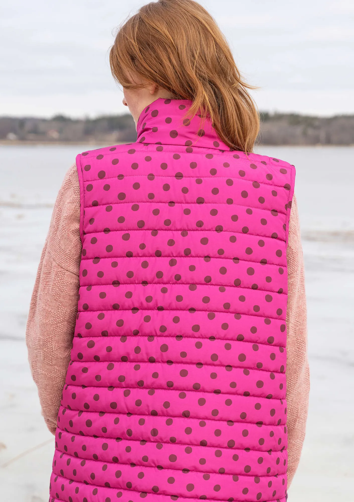 Gudrun Sjödén Westen>Weste „Susan“ aus Recycling-Polyester Cerise