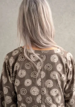 Gudrun Sjödén Blusen>Wickelbluse „Clay“ aus Bio-Baumwolle Kashish