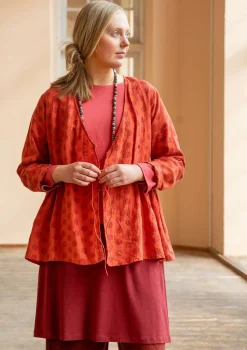 Gudrun Sjödén Blusen>Wickelbluse „Piccolo“ aus Leinen Ziegel